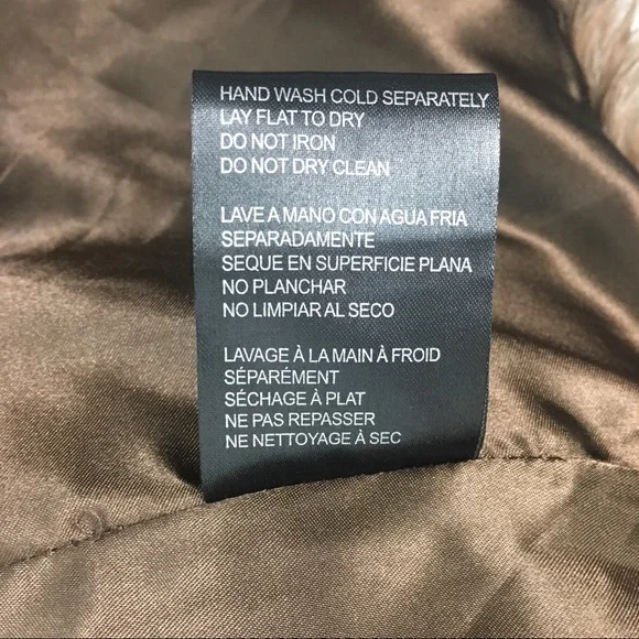 BB Dakota Gold Metal Studs Faux Leather Brown Faux Fur Vest Pockets Small NWT - Picture 15 of 16